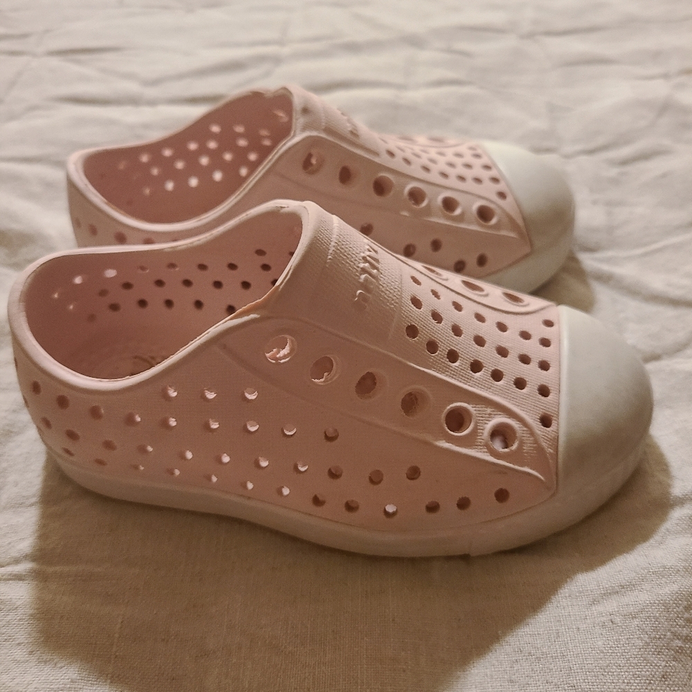 Native Pink Toddler Slip Ons